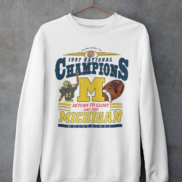Gildan Other - Vintage Michigan Wolverines Football Shirt, Vintage 1997 Michigan Wolverines Ros